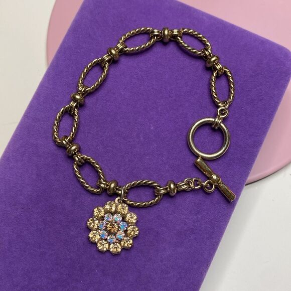 💛 Mariana Bracelet Guardian Angel AB Swarovski Crystals Bracelet - Picture 1 of 5